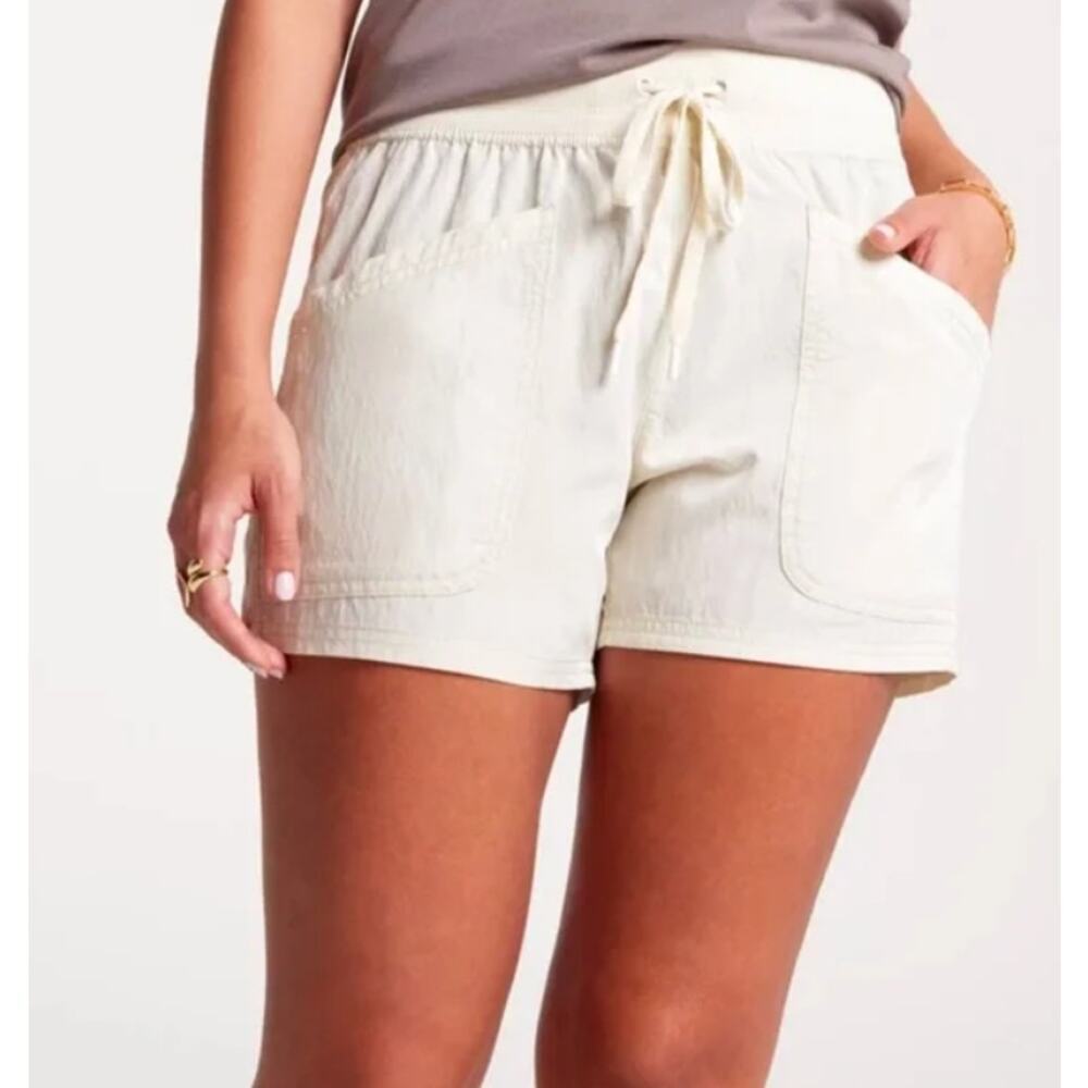 CALIA Women's Sage Dune Midrise Pintuck 4" Shorts Size S